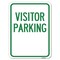 Signmission Reserved Parking Visitor Parking Heavy-Gauge Alum Rust Proof Parking, 18" x 24", A-1824-23019 A-1824-23019 - alternate 1